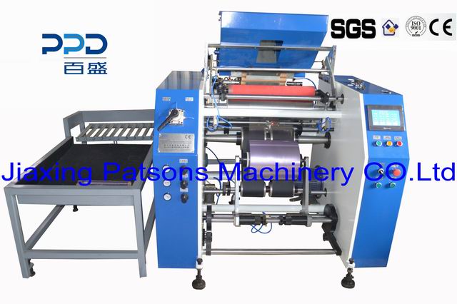 Automatic cling film rewinder