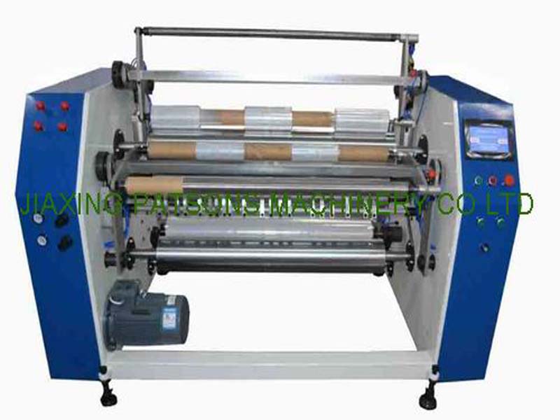 4 shaft automatic core change stretch film slitter&rewinder